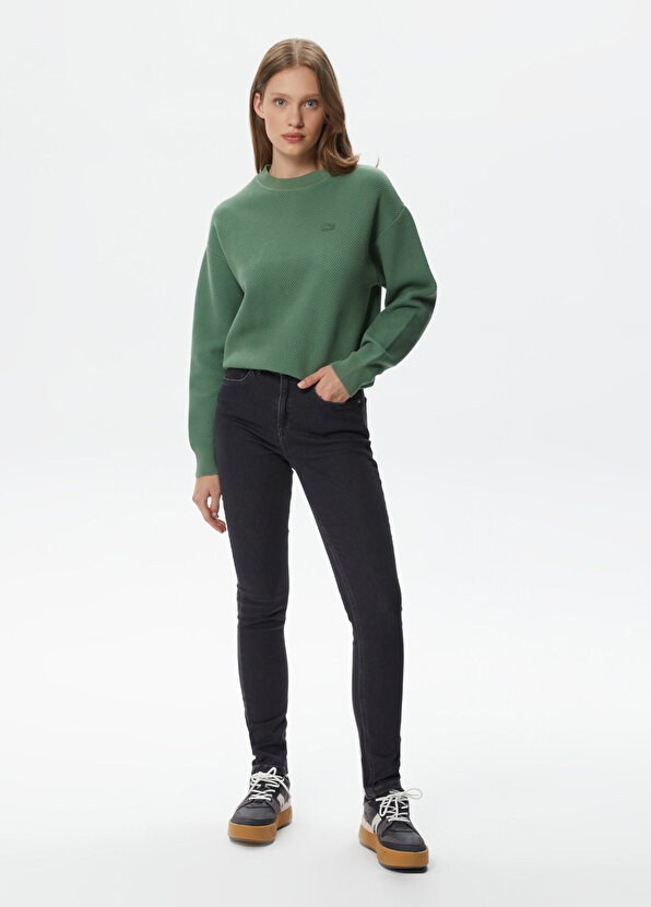 

Джинсовые темно-серые женские брюки skinny fit Lacoste, Серый