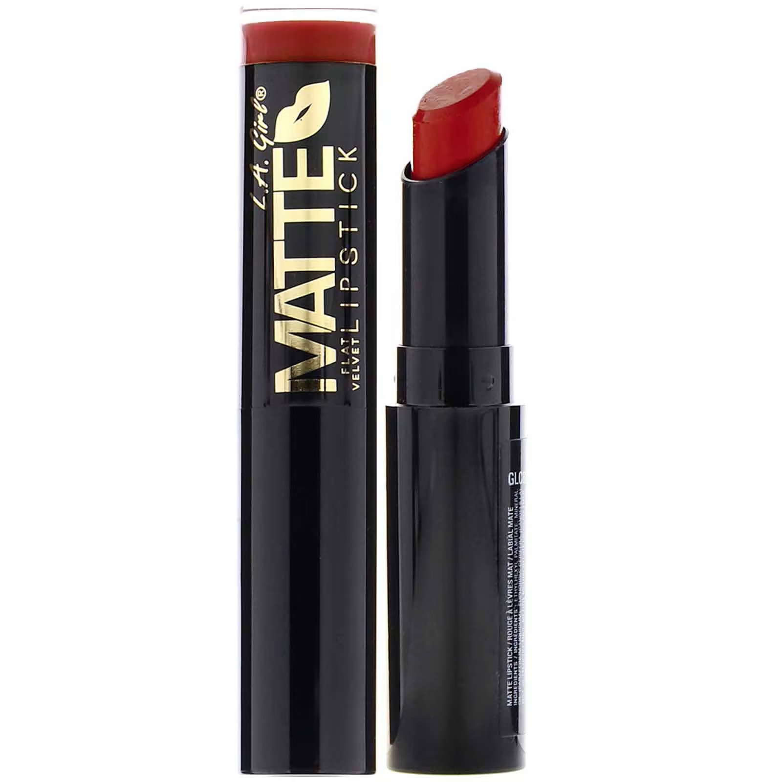 LA Girl Matte Flat Velvet Lipstick Bite Me, 0,10 унции (3 г) L.A. Girl цена и фото