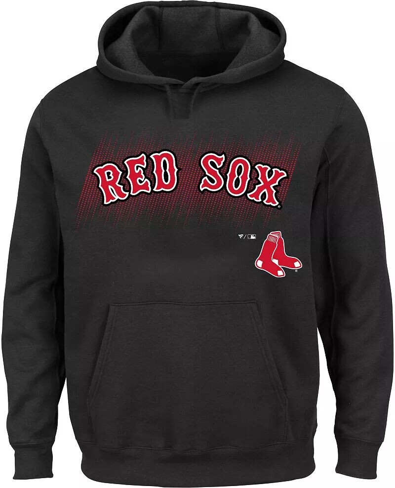 

Мужская черная флисовая толстовка MLB Boston Red Sox, большая и высокая