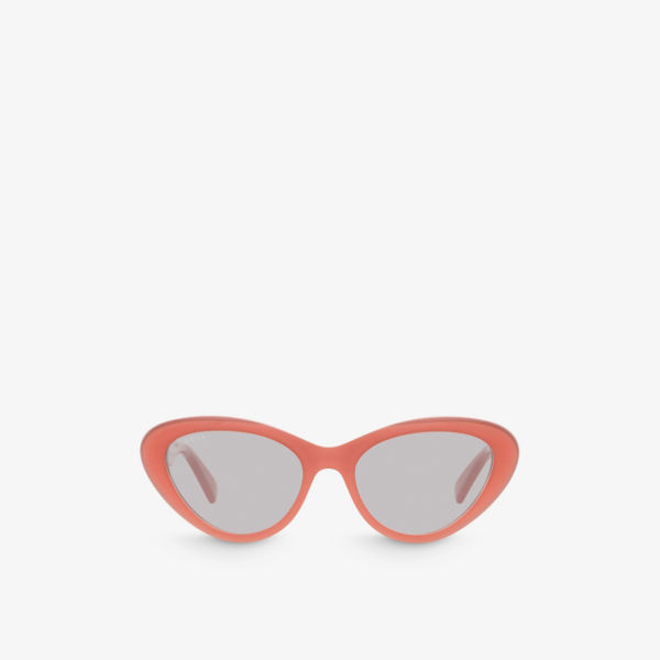 Солнцезащитные очки GG1170S из ацетата кошачьего глаза Gucci, розовый