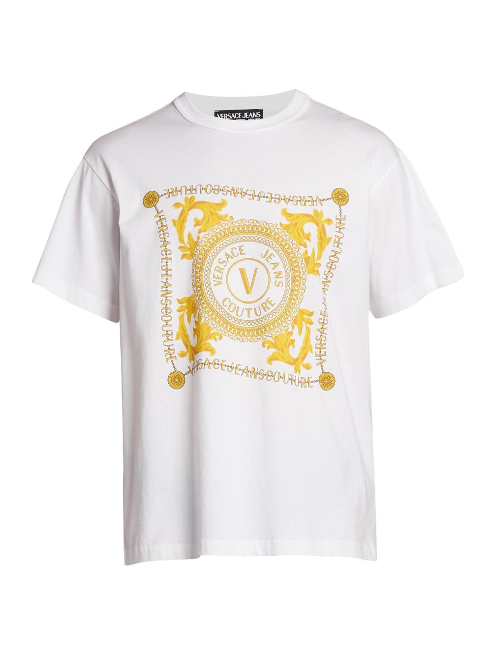 

Футболка с графическим логотипом Versace Jeans Couture, белый