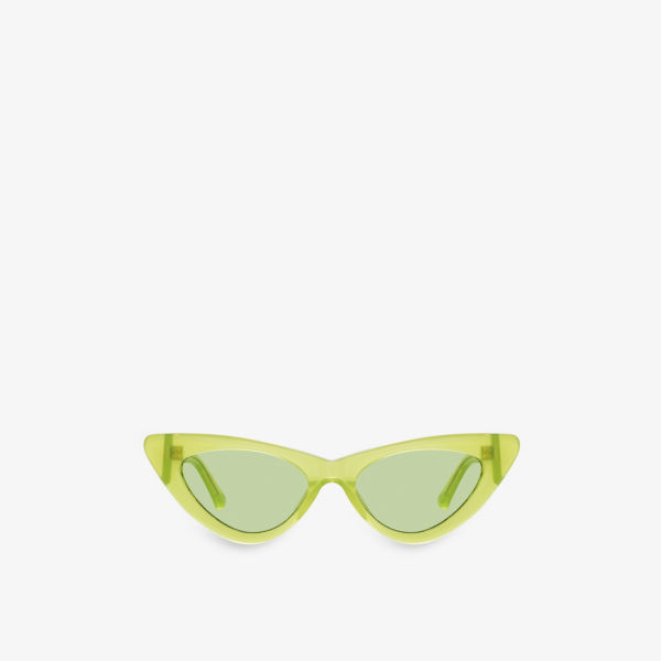 Солнцезащитные очки Linda Farrow x The Attico Dora D-образной формы из ацетата Linda Farrow, зеленый