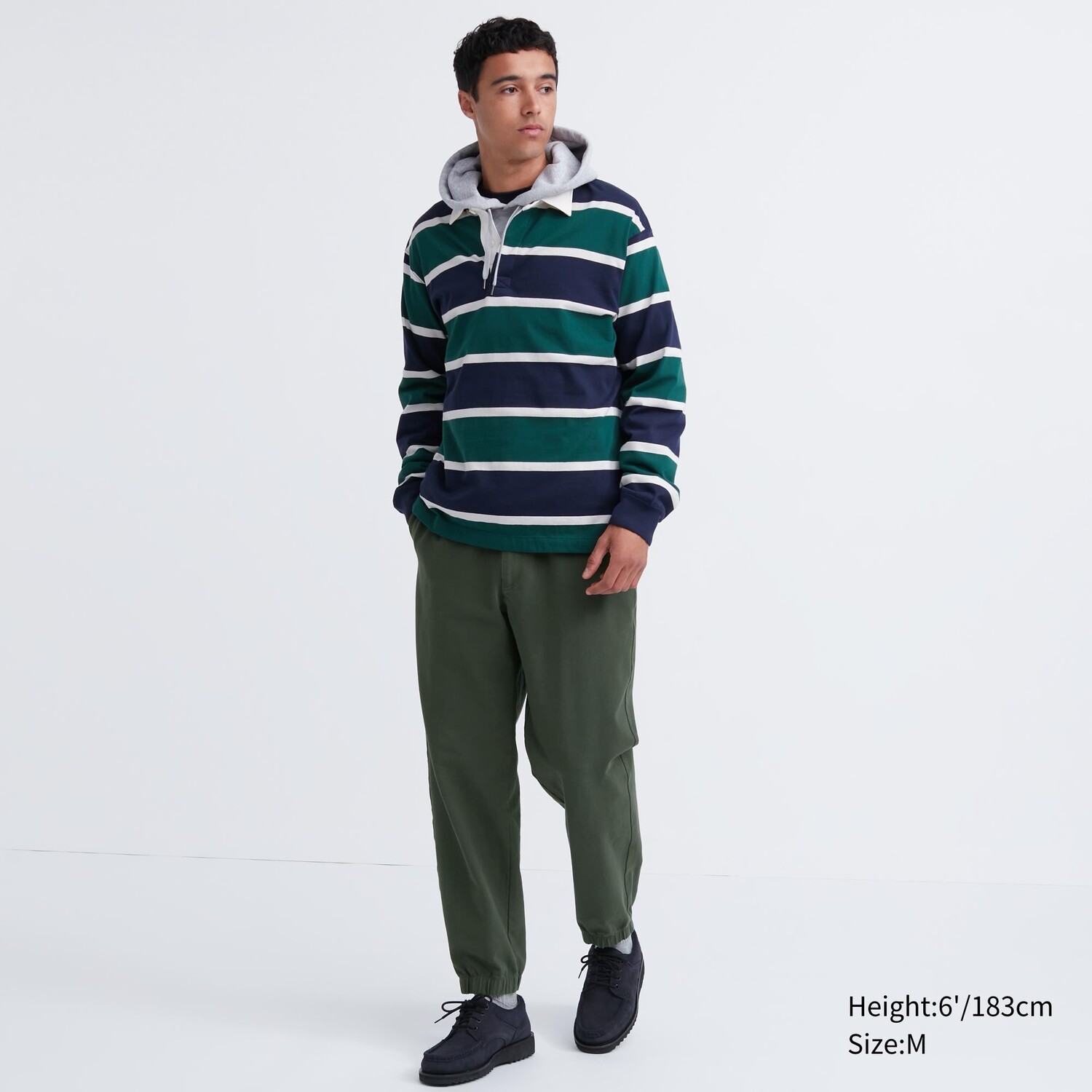 

Джоггеры из стираного джерси длиной до щиколотки Uniqlo, темно-зеленый
