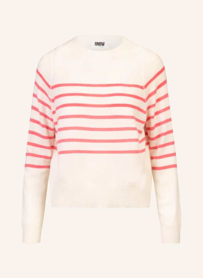 Вязаный свитер с круглым вырезом Rainbow Cashmere, розовый