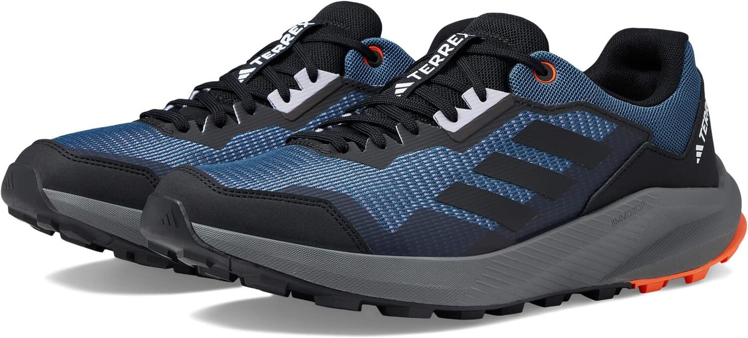 Кроссовки Terrex Trailrider adidas, цвет Wonder Steel/Black/Impact Orange