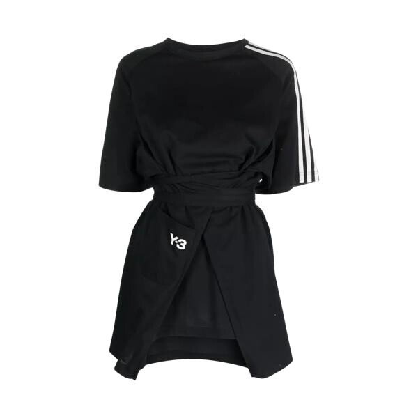 

Футболка weites longsleeve mit bänder black black Y-3, черный