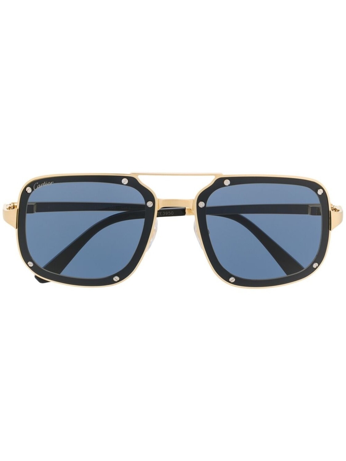 

Cartier Eyewear солнцезащитные очки с затемненными линзами, золотистый
