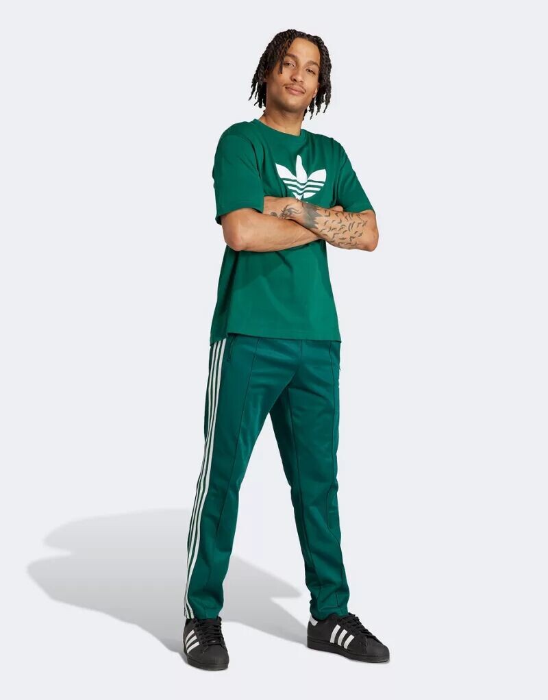 

Зеленые спортивные брюки adidas Adicolor Classics Beckenbauer adidas Originals
