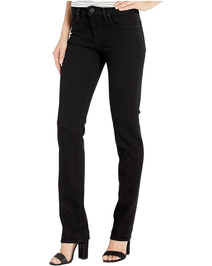 Джинсы Hudson Jeans Nico Mid-Rise Straight in Black, черный