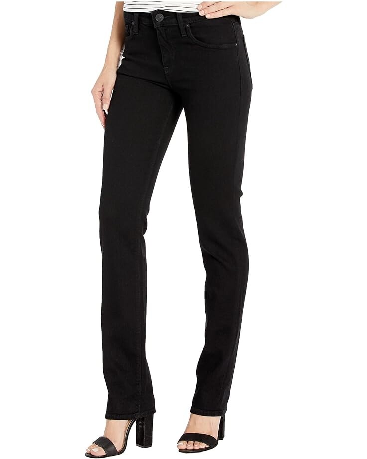

Джинсы Hudson Jeans Nico Mid-Rise Straight in Black, черный