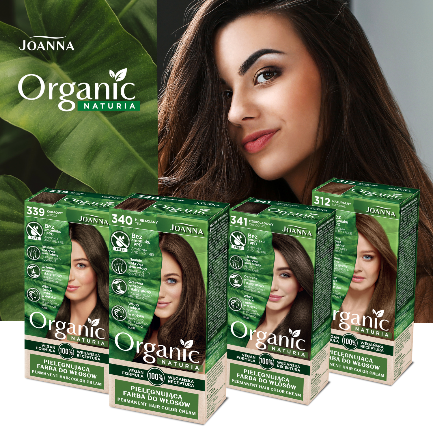 Краска органик. Краска для волос `Joanna` Naturia Organic. Краска Джоанна какао 339.