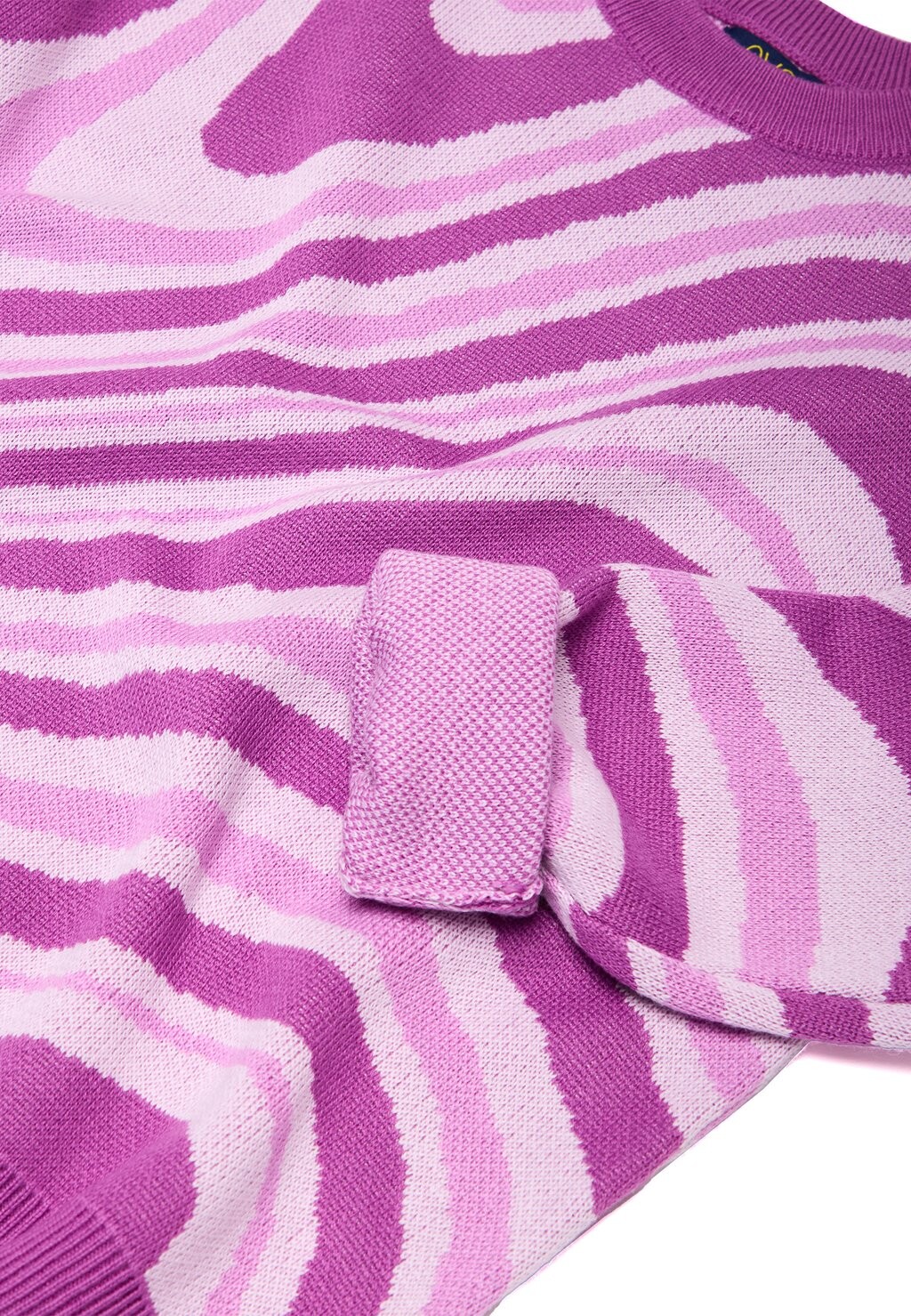 

Вязаный свитер WITH OPTICAL PATTERN. OVS, розовый