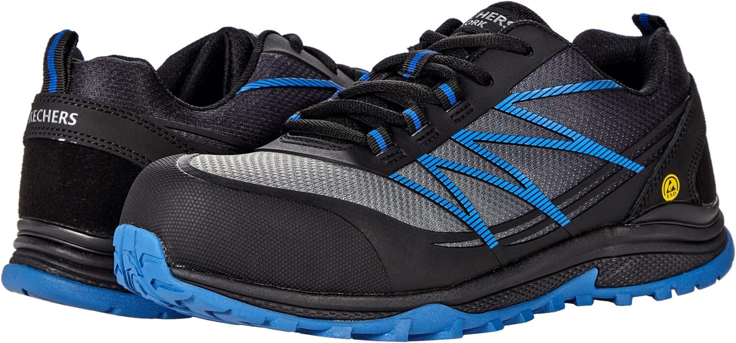

Кроссовки SKECHERS Work Puxal ESD Composite Toe, цвет Black/Blue