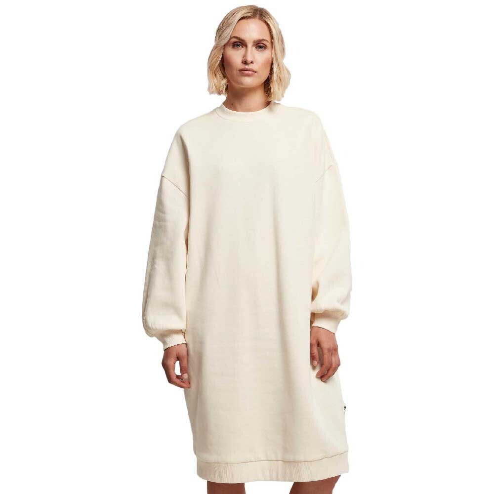

Платье миди Urban Classics Organic Oversized Long Sleeve, бежевый