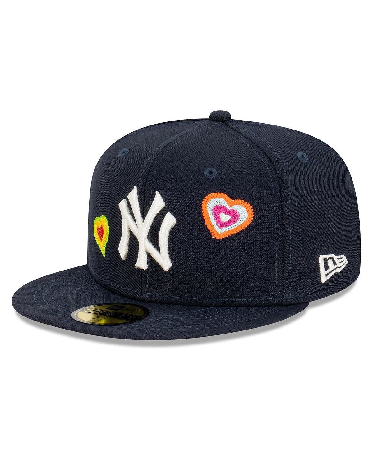 

Мужская темно-синяя приталенная шляпа New York Yankees Chain Stitch Heart 59FIFTY New Era