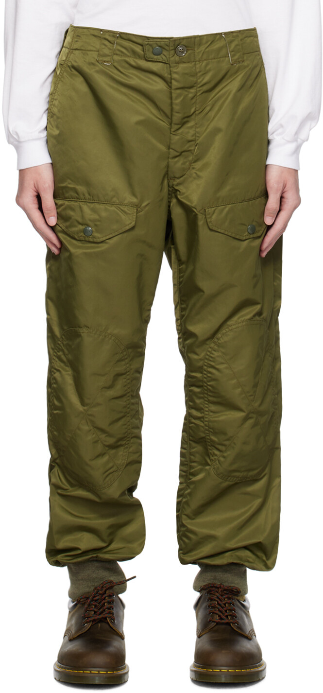 

Зеленые брюки-карго для десантников Engineered Garments, Зеленый