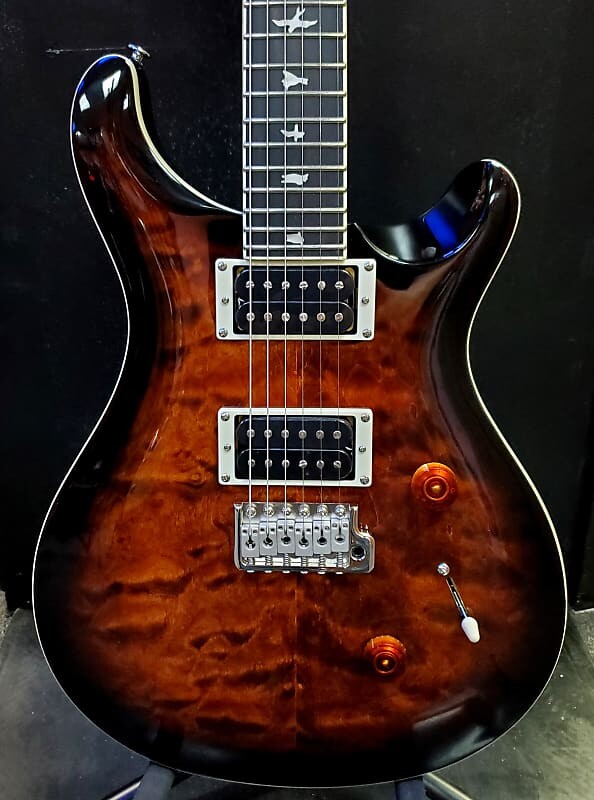 

Электрогитара PRS SE Custom 24 Quilt Ebony 2023 Black Gold Burst w/FREE Pro Setup