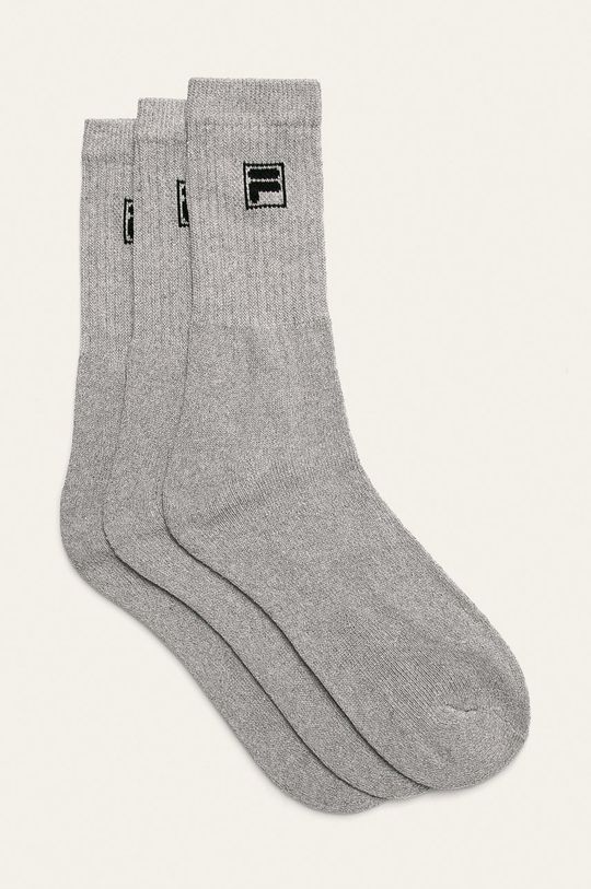 Носки (3 шт.) Fila, серый носки fila 2 пары розовый