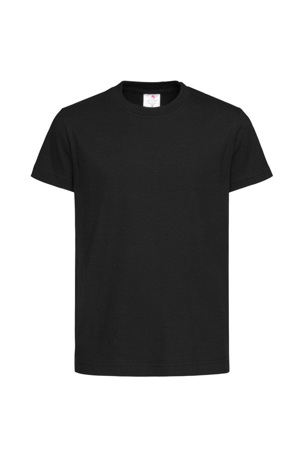Классическая органическая футболка Stedman, черный