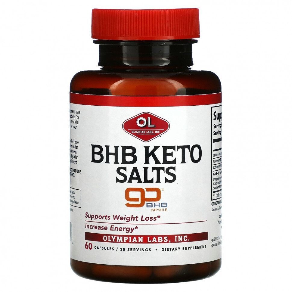 

Olympian Labs BHB кето-соли 60 капсул