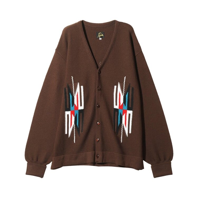 

Кардиган Needles V Neck Cardigan, коричневый
