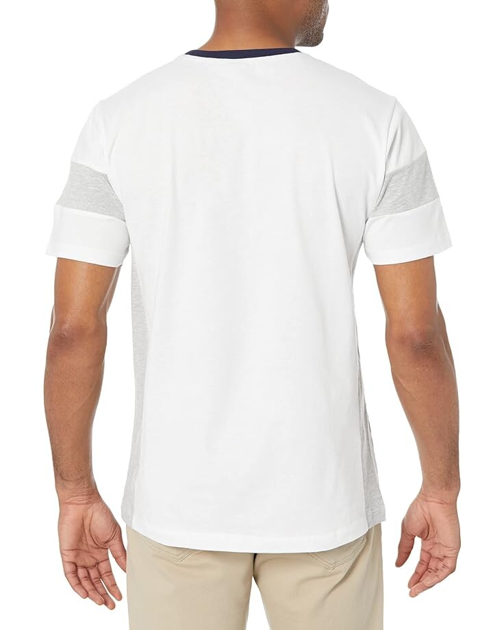 

Футболка U.S. POLO ASSN. Crew Neck Color-Block Jersey Tee, белый