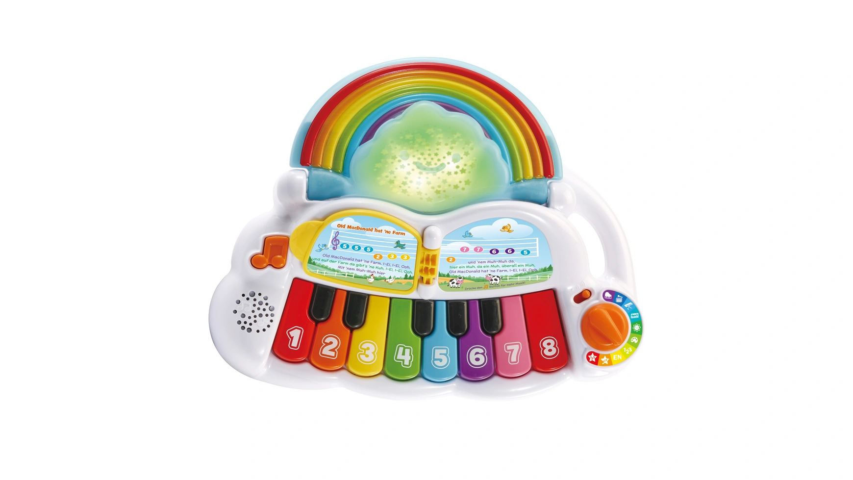 VTech Baby Радужная клавиатура для малышей наклейки для клавиатуры пианино на 88 61 клавиш съемные этикетки для клавиатуры пианино для обучения пианино руководство для начинающих