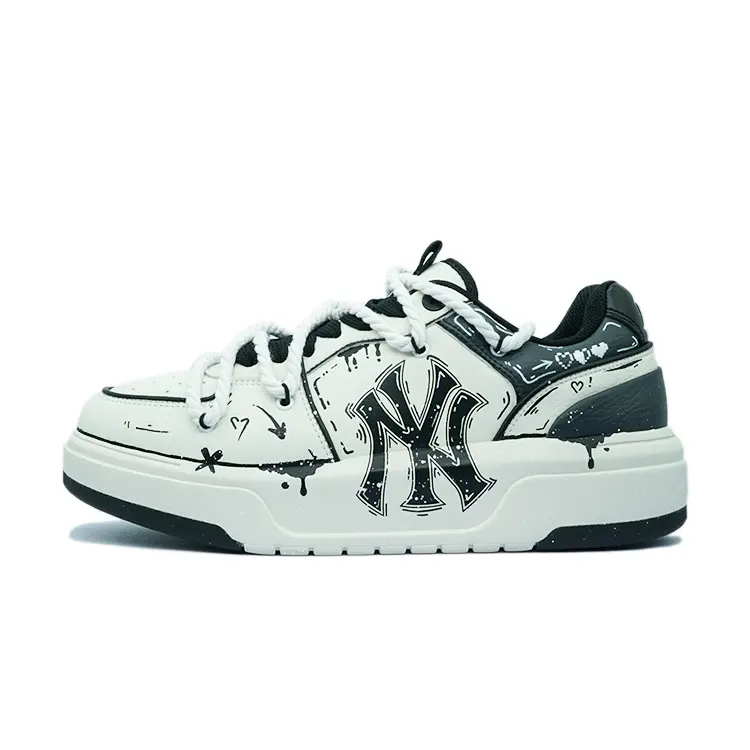

Кроссовки MLB New York Yankees Skateboarding Shoes Unisex Low-top Black, белый