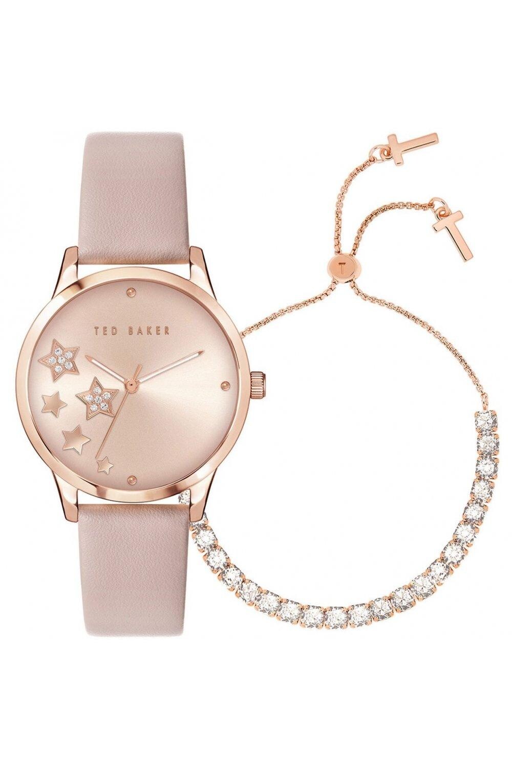 

Модные аналоговые кварцевые часы из нержавеющей стали - Bkgfw22189I Ted Baker, розовый