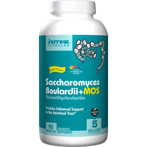 Jarrow Formulas Saccharomyces Boulardii + MOS 90 веганских капсул saccharomyces boulardii now foods 60 капсул