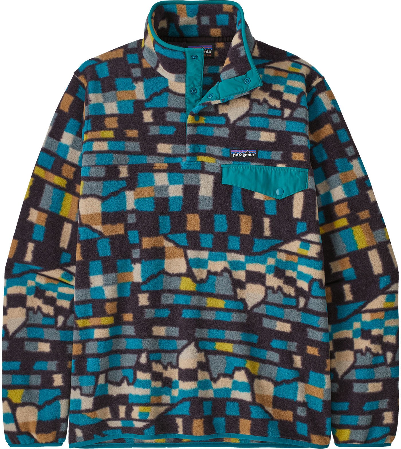 Легкий флисовый пуловер Synchilla Snap-T — мужской Patagonia, синий