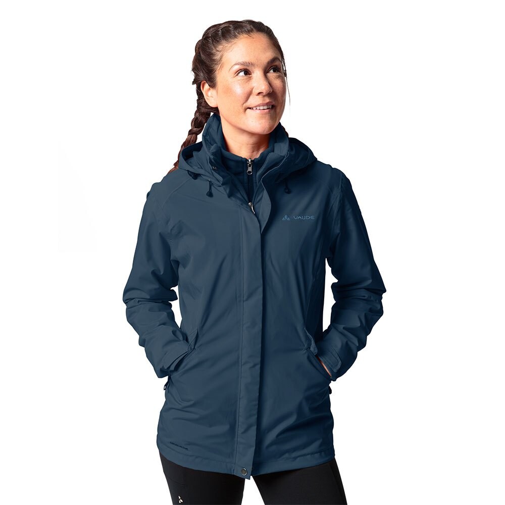 

Куртка VAUDE Rosemoor 3 In 1 Full Zip Rain, синий