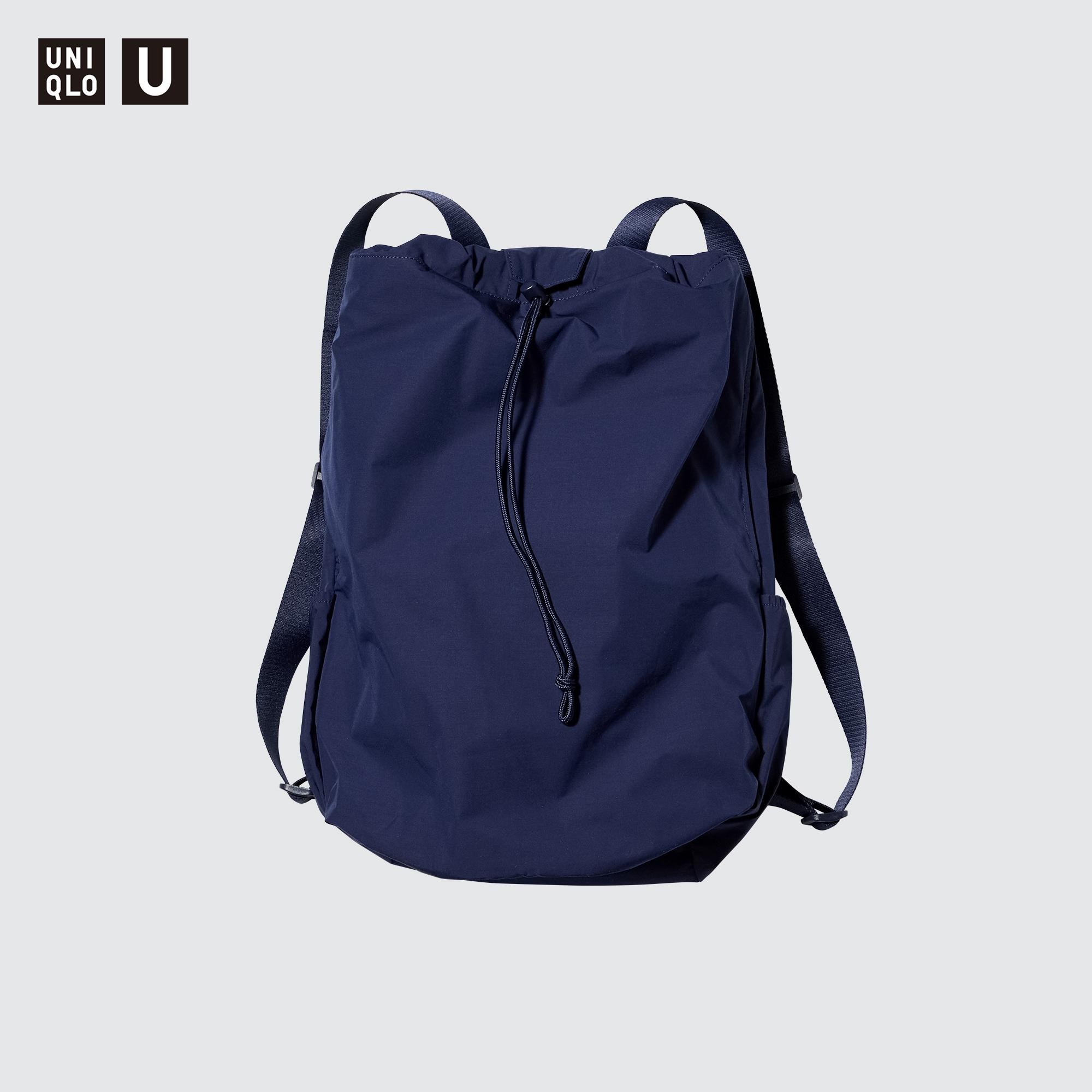 Рюкзак на шнурке Uniqlo, синий рюкзак на шнурке uniqlo черный