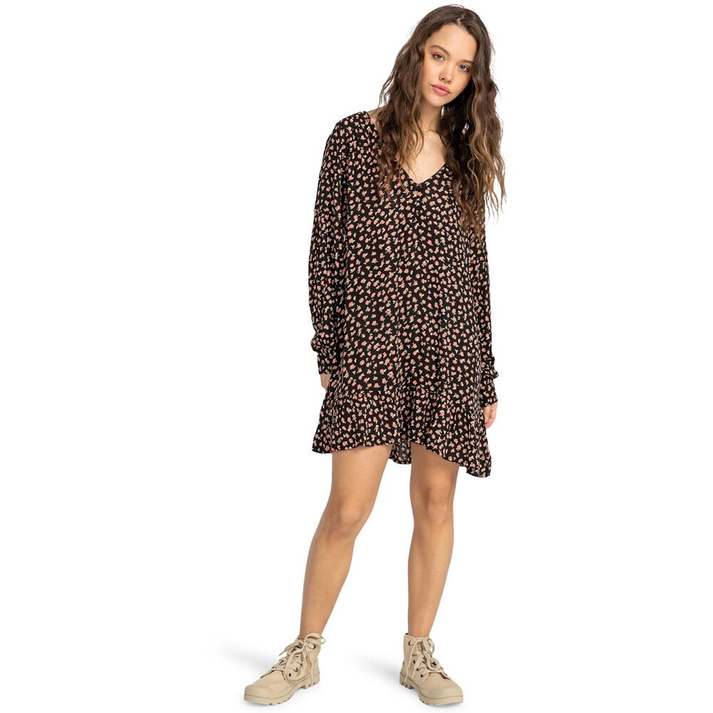 

Платье миди Billabong Free As Can Be Long Sleeve, черный