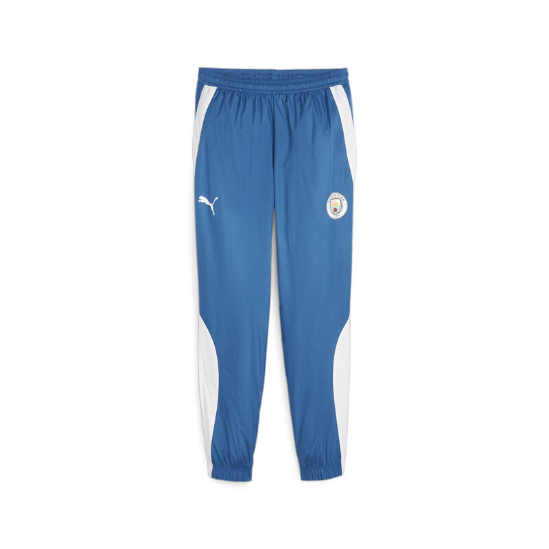 Предматчевые тканые брюки Manchester City FC мужские PUMA Lake Blue White