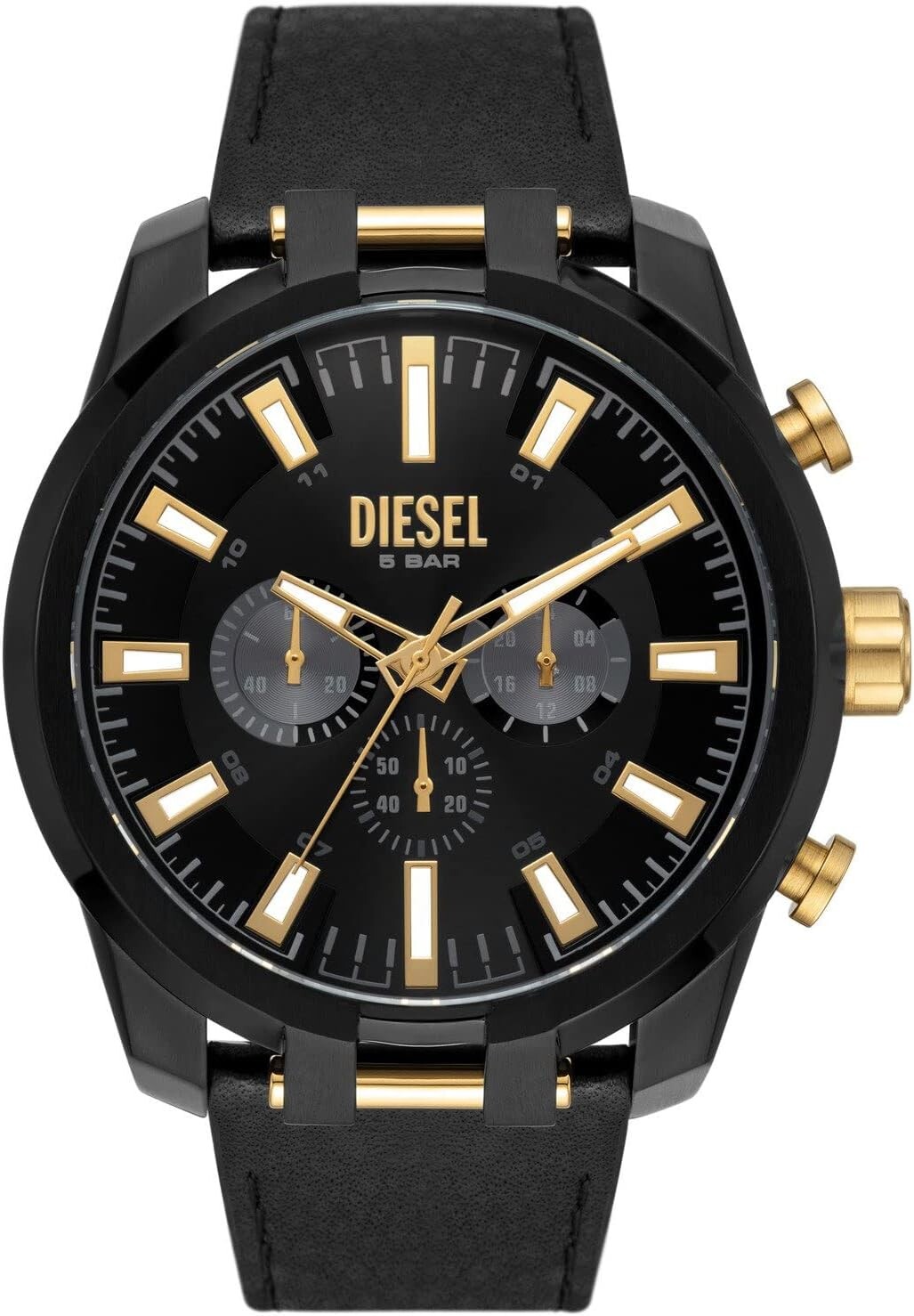

Часы Split Leather Watch - DZ4610 Diesel, черный