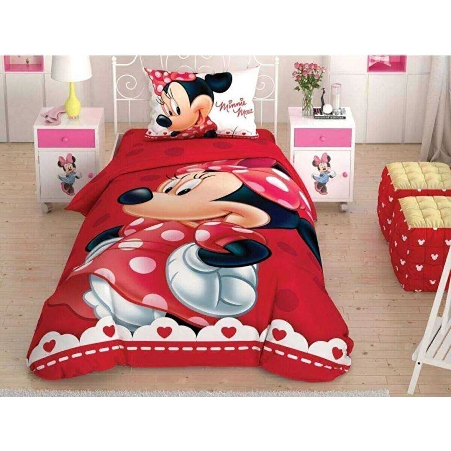 

Лицензионный Комплект постельного белья Tac Disney с Минни