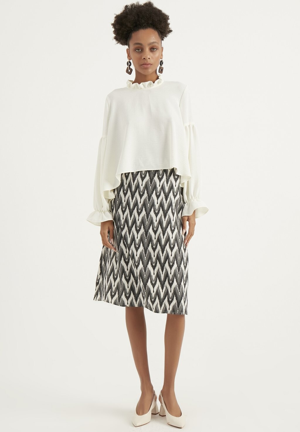 

Юбка А-силуэта PATTERNED Herita, цвет grey