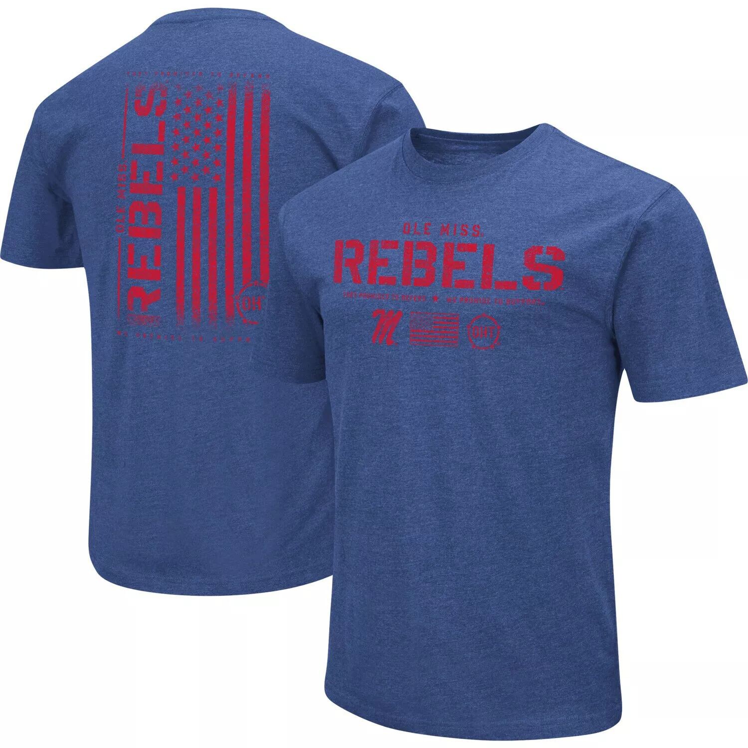 

Мужская футболка Colosseum Royal Ole Miss Rebels OHT Military Appreciation Flag 2.0