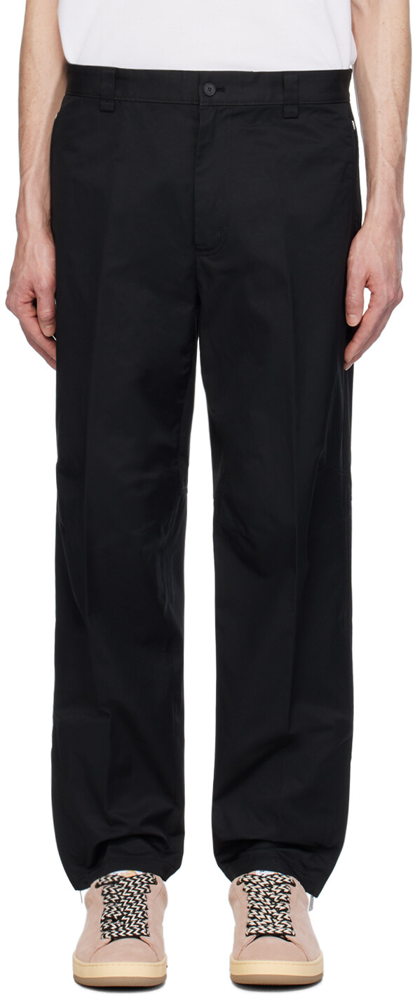 

Черные байкерские брюки Lanvin