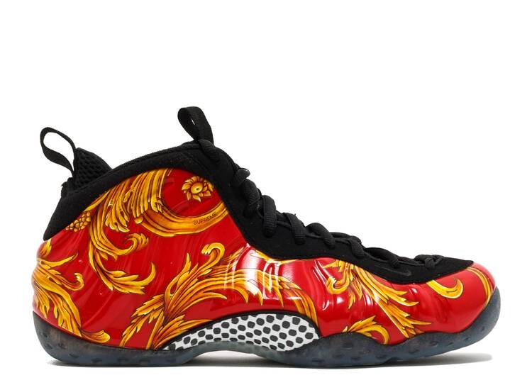 

Кроссовки Nike SUPREME X AIR FOAMPOSITE ONE SP 'RED', красный