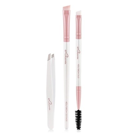 

Luvia Prime Brow Kit Набор кистей с пинцетом и 3 веганскими косметическими кисточками, Luvia Cosmetics