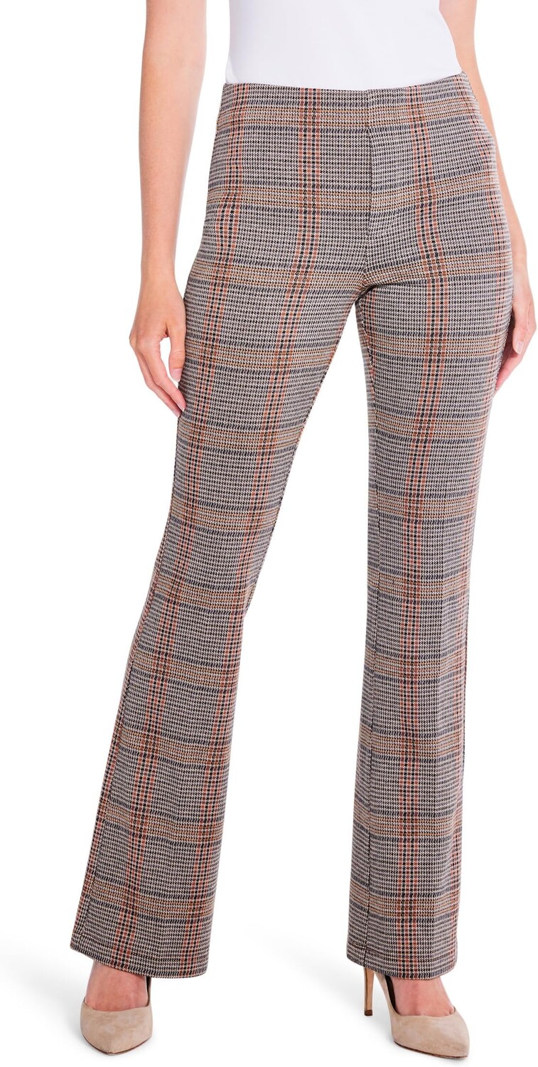 

Брюки Bootcut в клетку с рисунком NIC+ZOE, цвет Neutral Multi