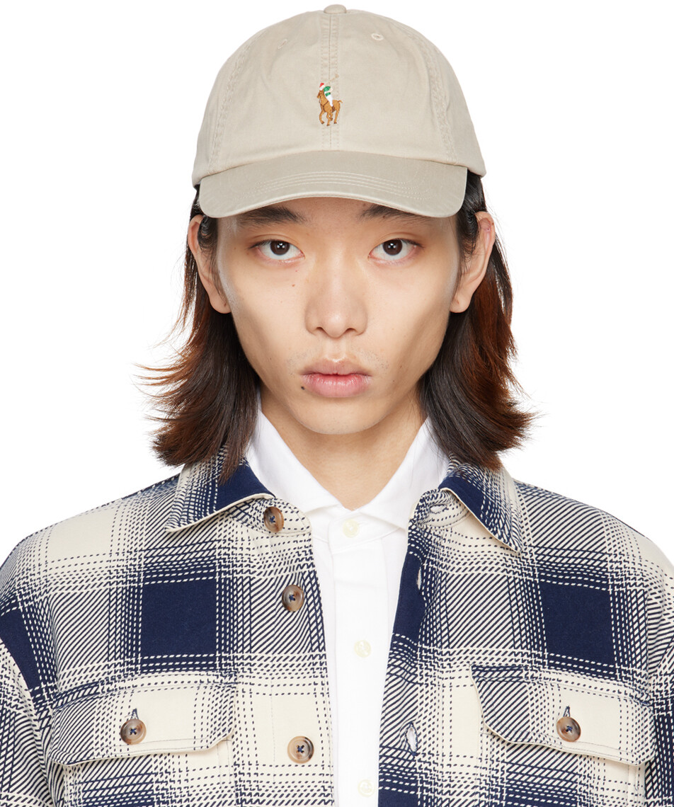 

Светло-коричневая эластичная кепка-чинос Polo Ralph Lauren
