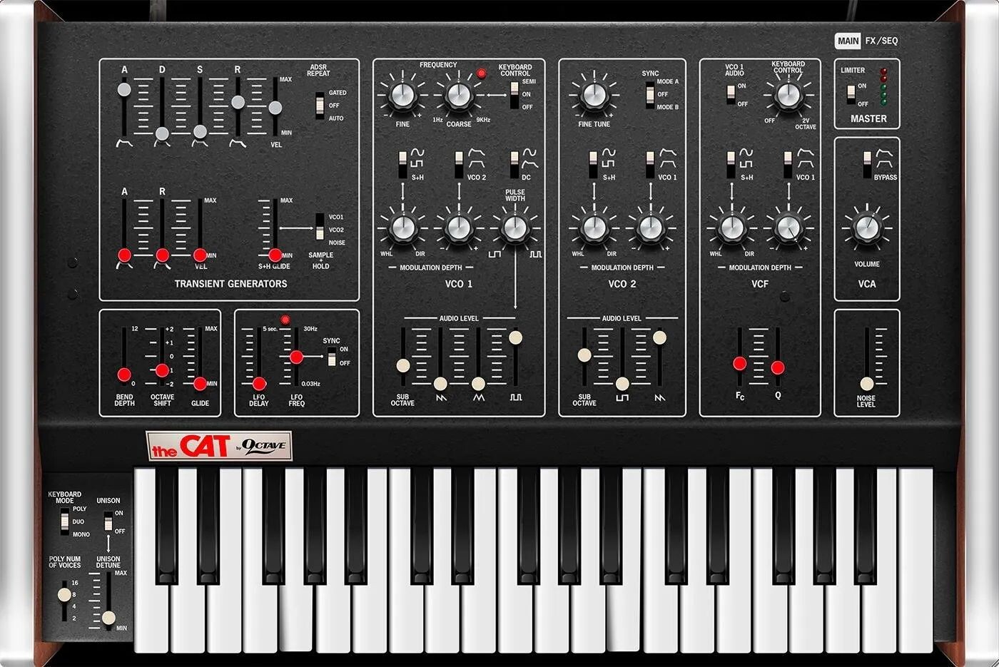 

Новый виртуальный аналоговый синтезатор Cherry Audio Octave Cat