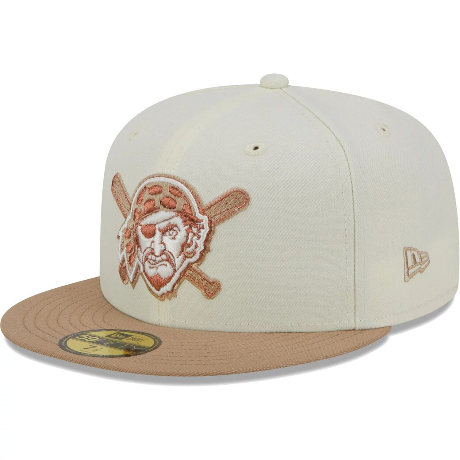

Мужская шляпа New Era кремового цвета Pittsburgh Pirates Chrome Camel Rust Undervisor 59FIFTY.
