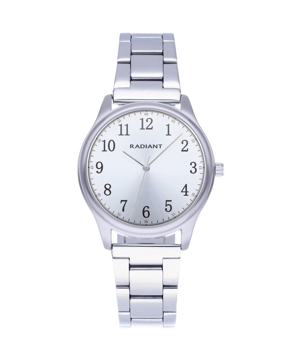 Женские стальные часы Rex 34 мм RA574201 с серебряным ремешком Radiant, серебро цена и фото