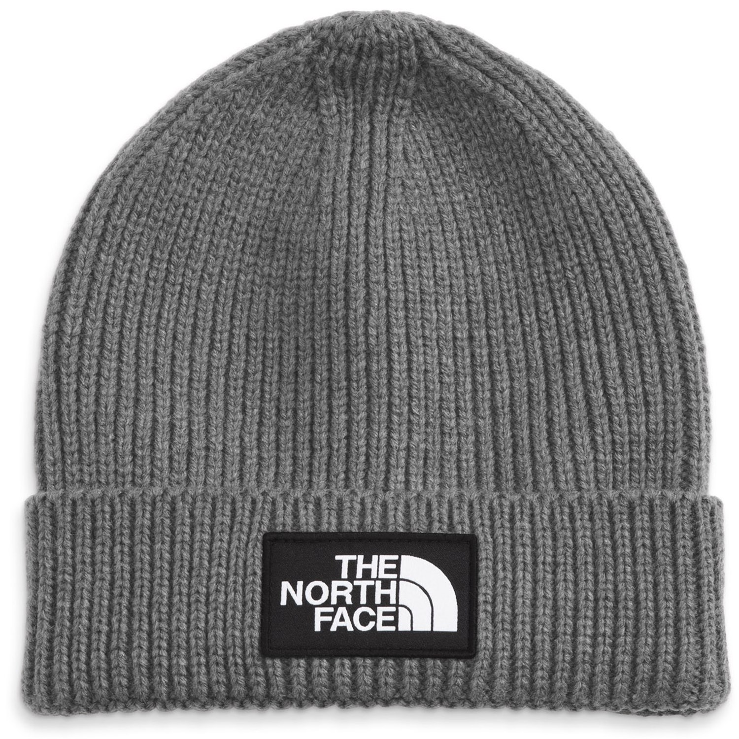 Шапка The North Face Box Logo Cuffed, цвет TNF Medium Grey Heather