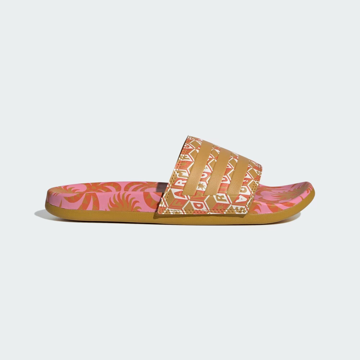 

Комфортные сандалии Adilette Adidas, цвет Semi Pink Glow/Victory Gold/Victory Gold