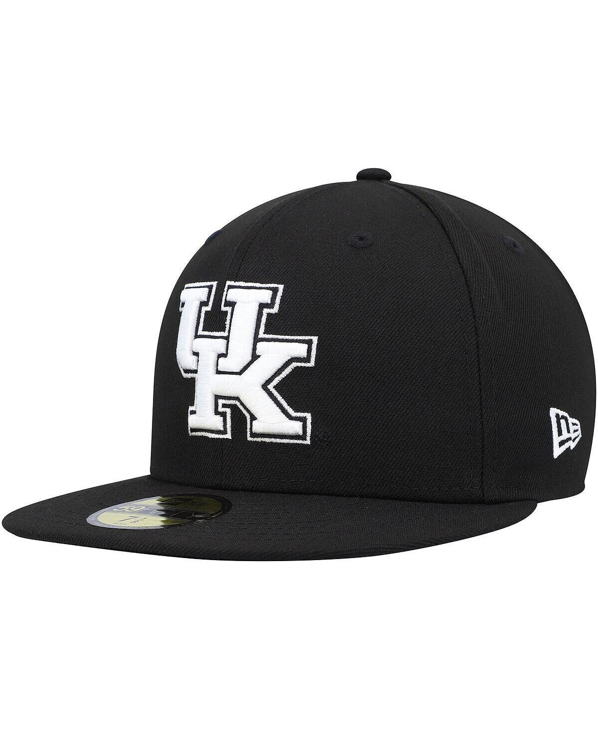 

Мужская приталенная шляпа Kentucky Wildcats черно-белая 59FIFTY New Era